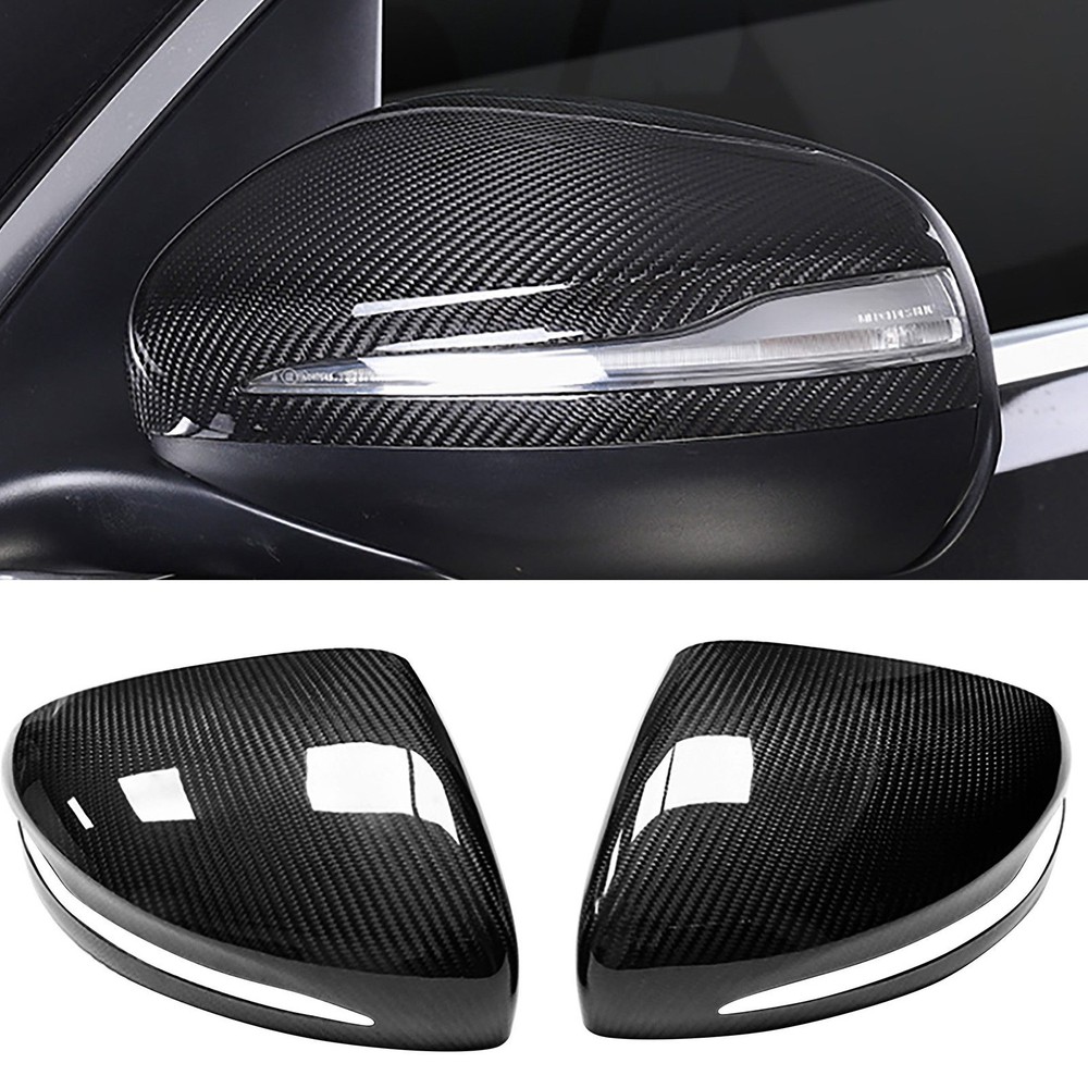 For Mercedes-Benz G-Class W464 G500 G63 19-23 Black Real Side Mirror Cover Cap