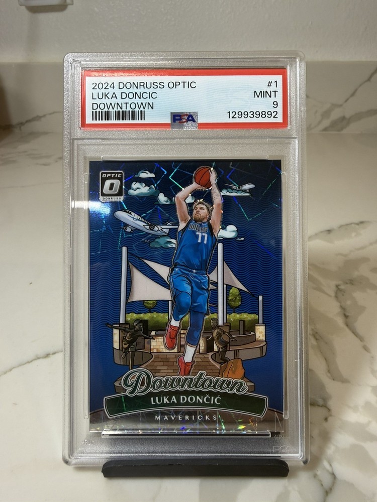 2024 Panini Donruss Optic Downtown Luka Doncic #1 PSA 9