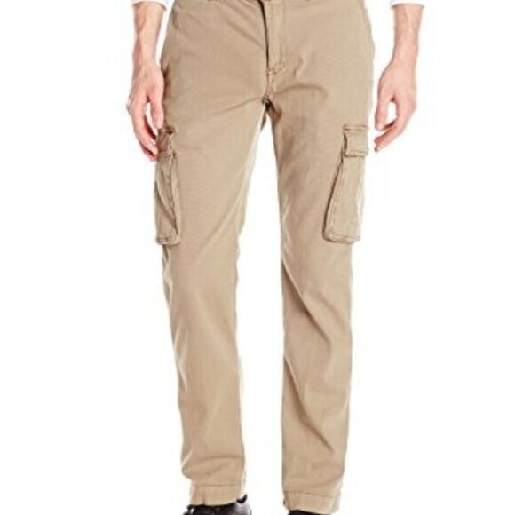 *NWT*JACHS New York Mens Brooklyn Fit Cargo Pants (30x32) Khaki