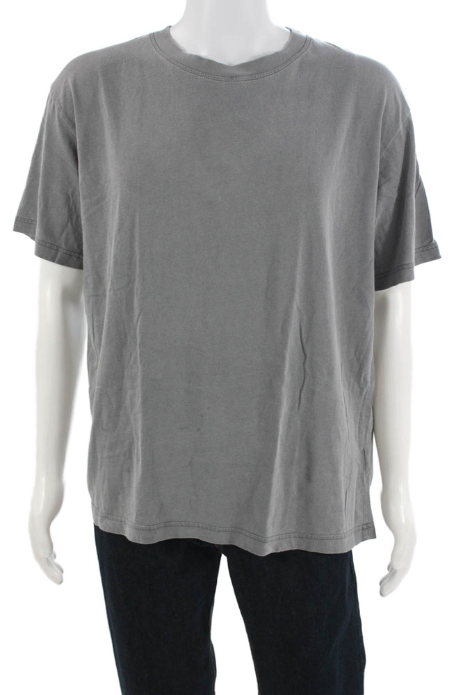 COS Mens Gray Cotton Crew Neck Short Sleeve T-Shirt Size SFree Shipping in US $100+ Orders | $6.95 Orders Below