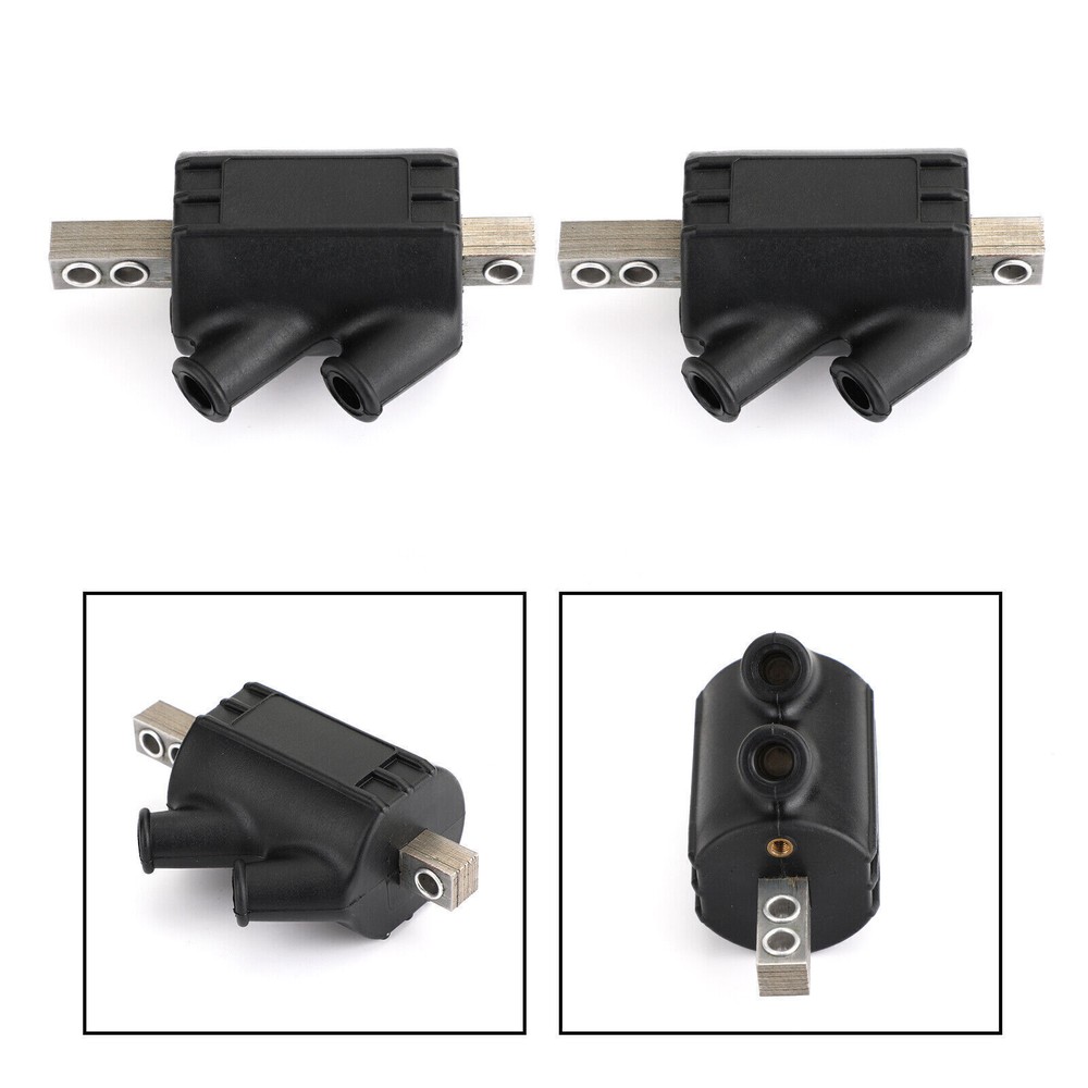 2PCS 3.0 Ohm Angled Dual Output Ignition Coils for Honda CB350F CB400F CB450 DC1-1