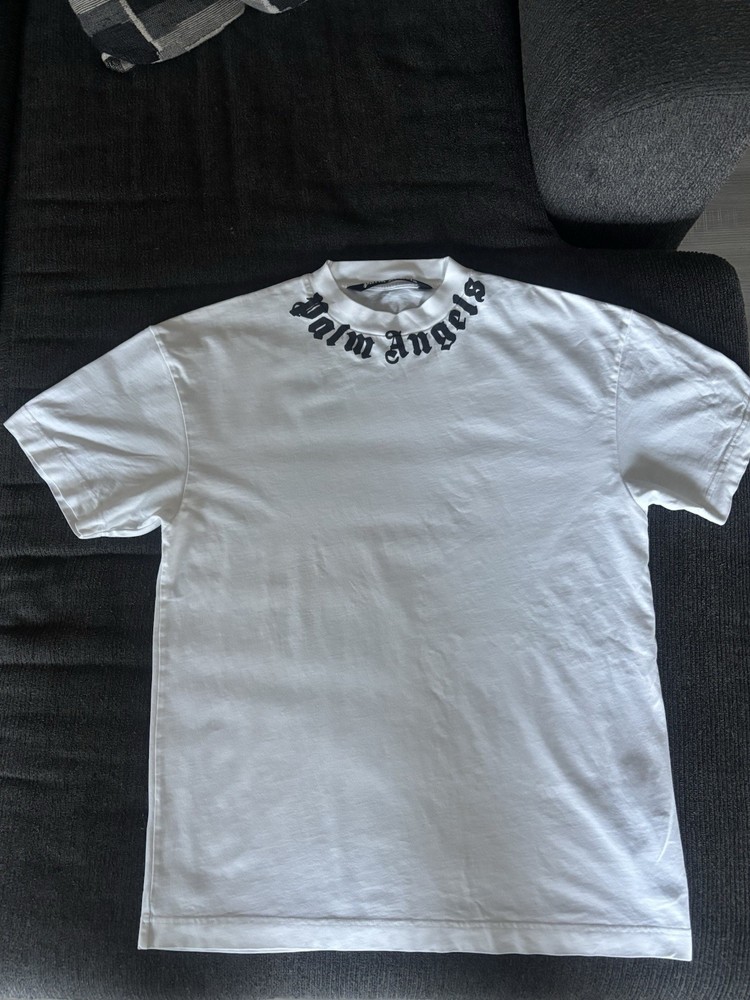 Palm Angels white t-shirt mens cotton italy Sz M