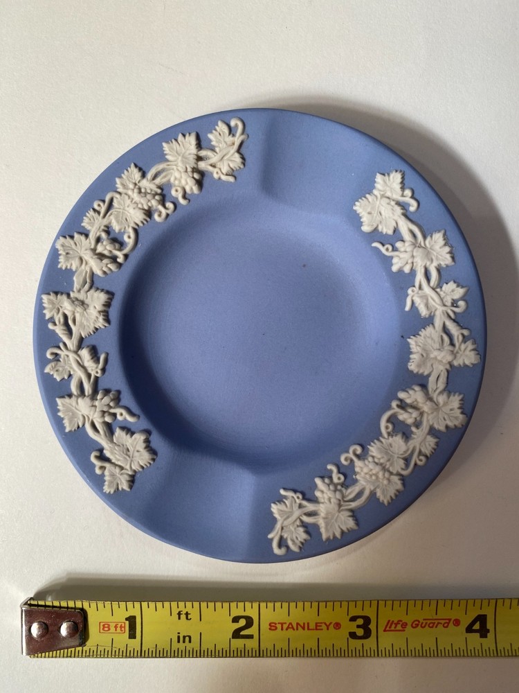 Wedgwood Blue Jasperware Ashtray / trinket dish