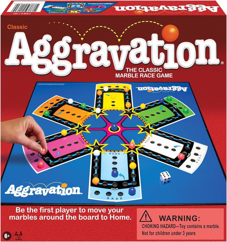 Aggravation Board Game - Family Game Night Kids & Adults Original Retro Classic