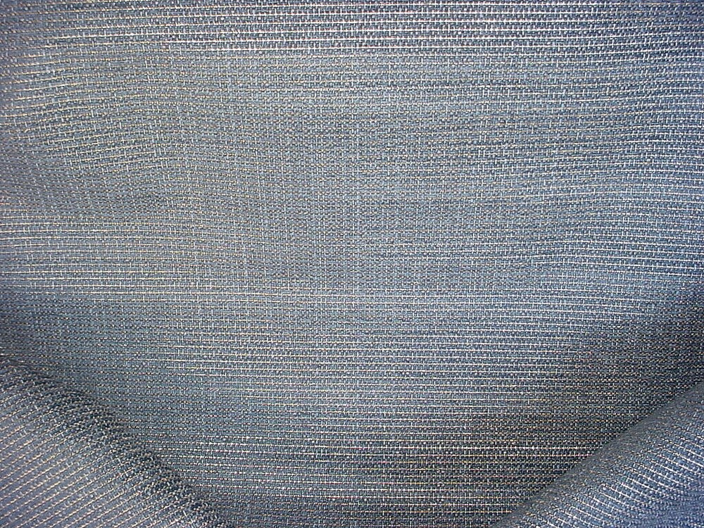 1Y Romo 9022 Abiko Eucalyptus Blue Metallic Silver Upholstery Fabric  