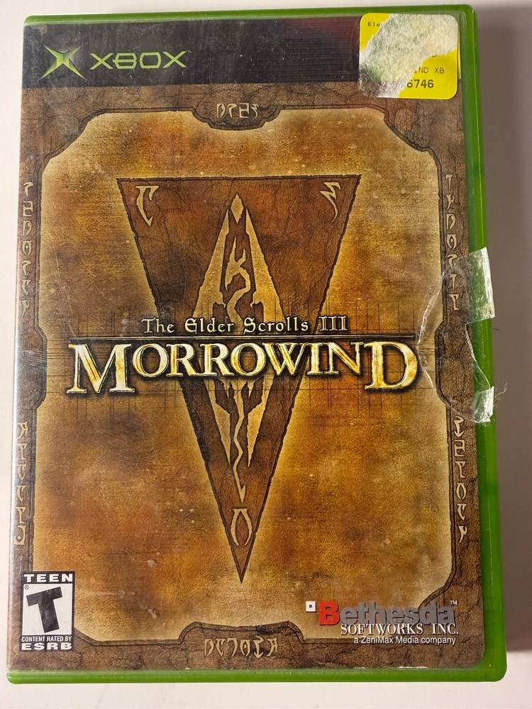 The Elder Scrolls III Morrowind Xbox Video Game RPG Open World CIB