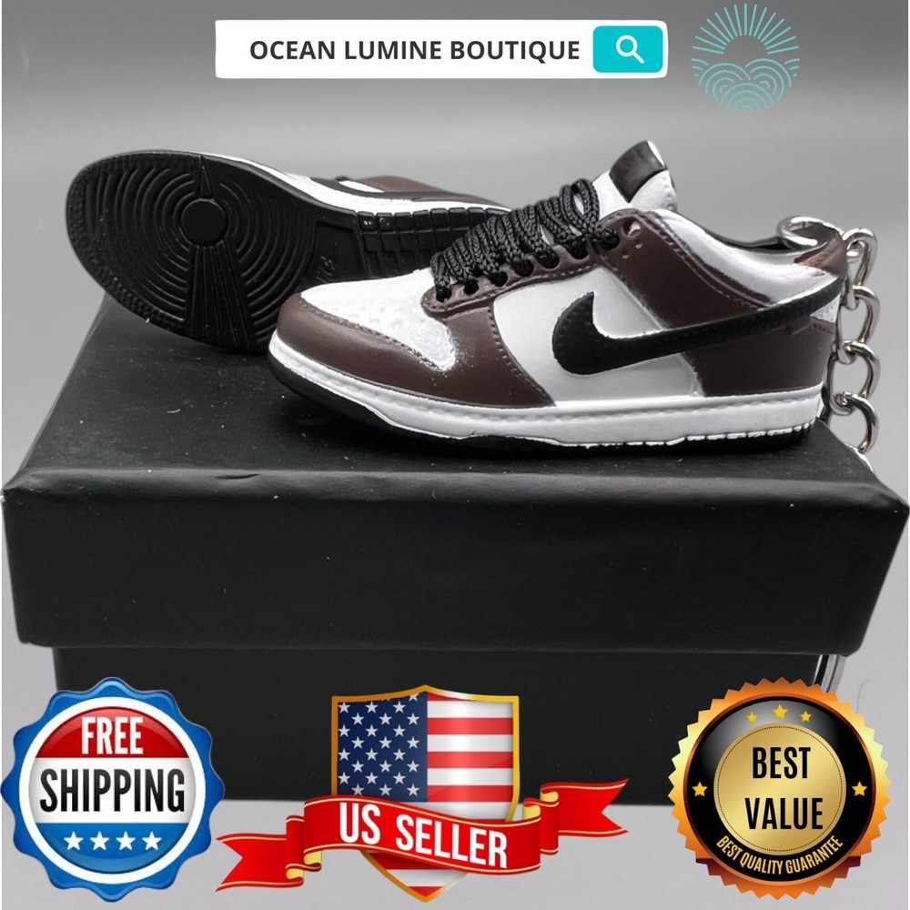 SB DUNK 3D Mini Sneaker Keychain, Jordan Sneaker Collectible, Box Options