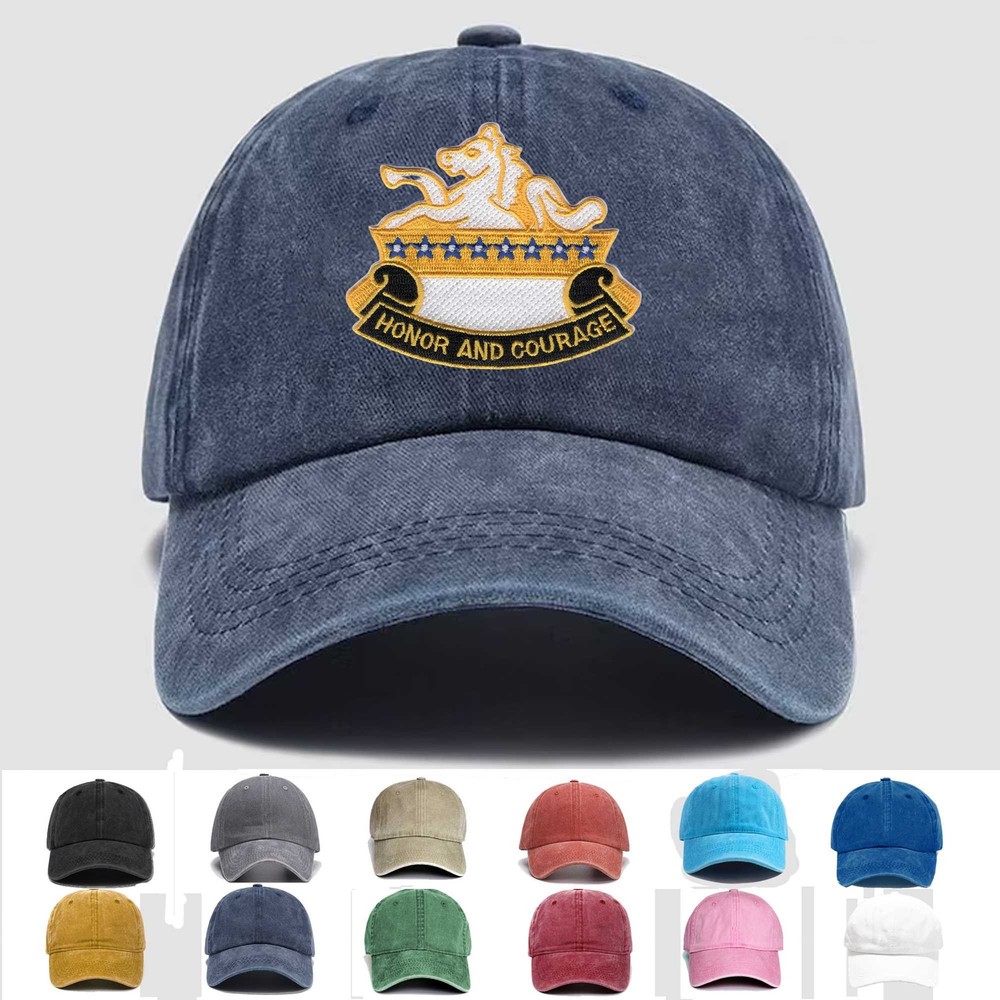 Custom Embroidered Hat 8th Cavalry Regiment, Veteran Cap, Trucker Hat, Gift Idea