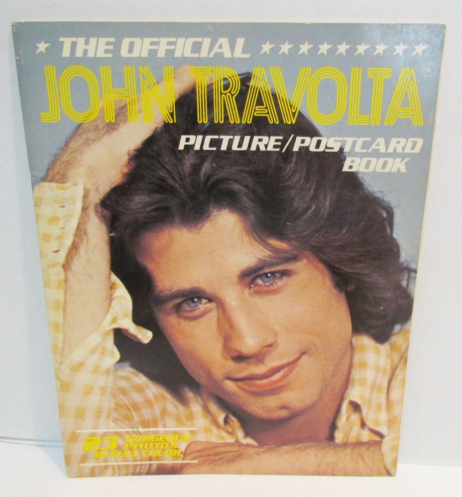 The Official John Travolta Picture Postcard Book 1978 Unused Nostalgia Inc.