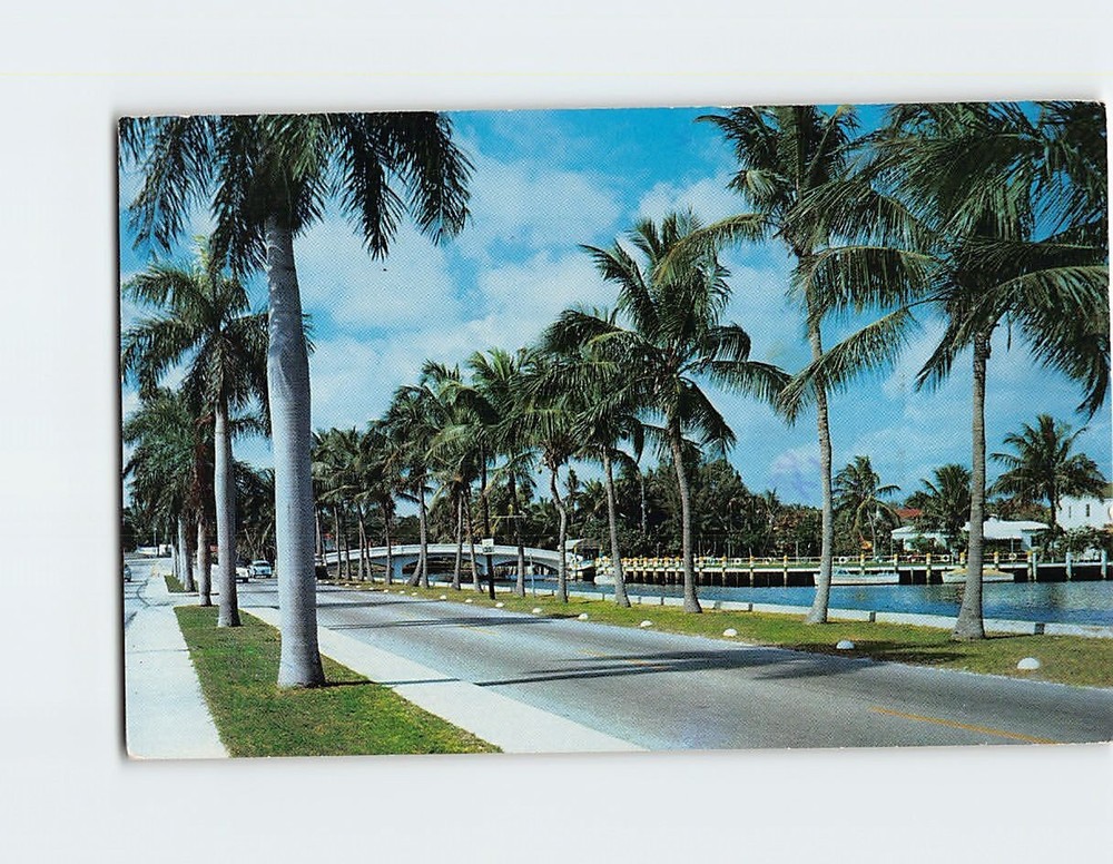 Postcard Las Olas Boulevard Fort Lauderdale Florida USA