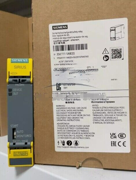 1PCS NEW Siemens 3SK1111-1AW20 Safety Relay 110-240VAC/DC Free delivery