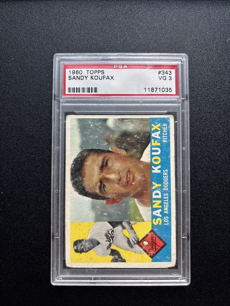 1960 Topps - Sandy Koufax #343 PSA VG 3