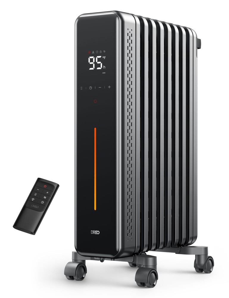 Dreo Radiator Heater 8 Safety Protection Oil Filled Radiator Heater for Indoo...