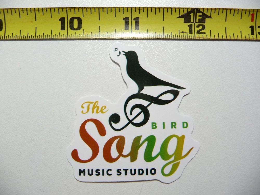 THE BIRD SONG MUSIC STICKER DECAL MUSICAL FAN CONCERT FUN SCRAPBOOKING
