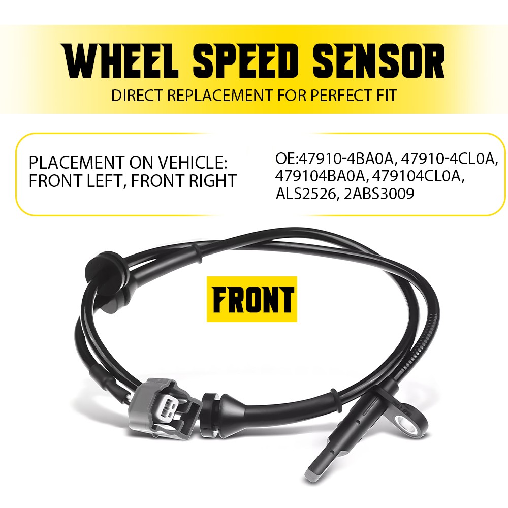 For Nissan Rogue 2017-20 2.5L L4 Sport Front Utility Wheel ABS Speed Sensor (1)