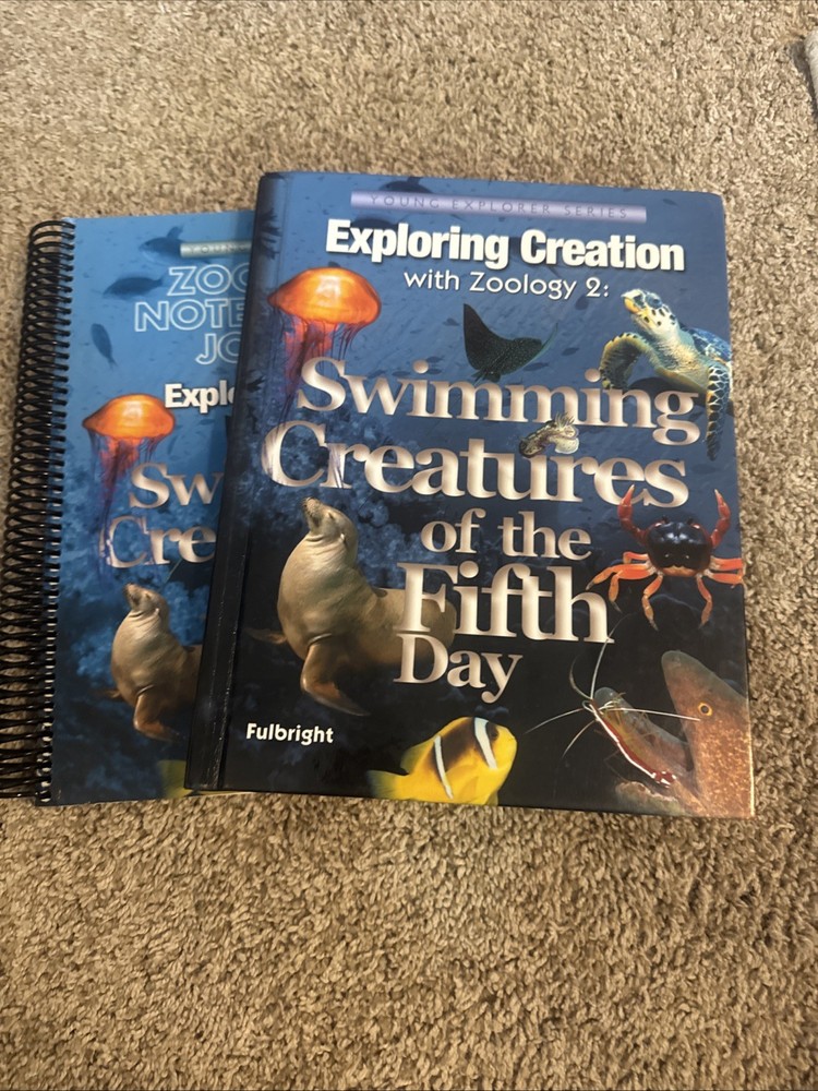 Apologia Jr  Journal and Textbook zoology 2 Swimming Creatures 5th Day