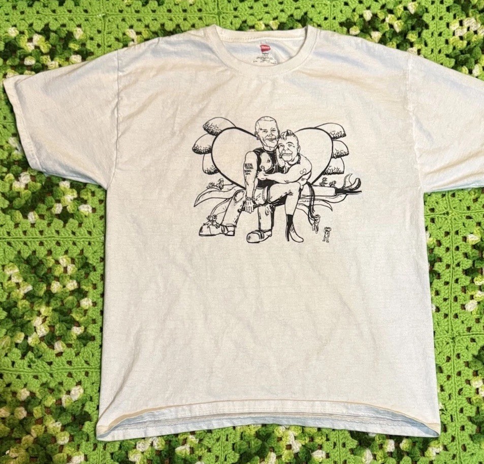 Vtg Retro Erotic LGBQT Art Shirt Humor Funny Been There Done Him Hanes Cotton