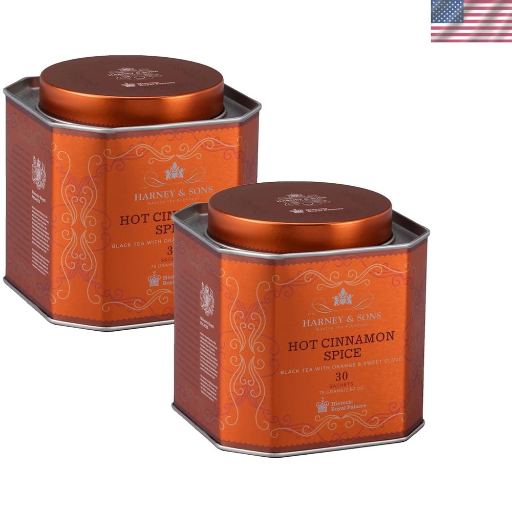 Hot Cinnamon Spice Black Tea with Exotic Spices - 30 Sachets