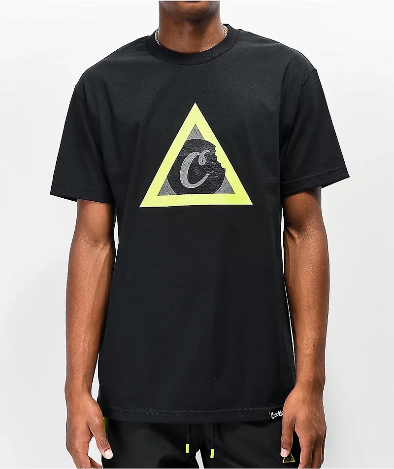 Cookies Men’s S Black Graphic Logo Crew Neck Short Sleeve Cotton Jersey T-Shirt