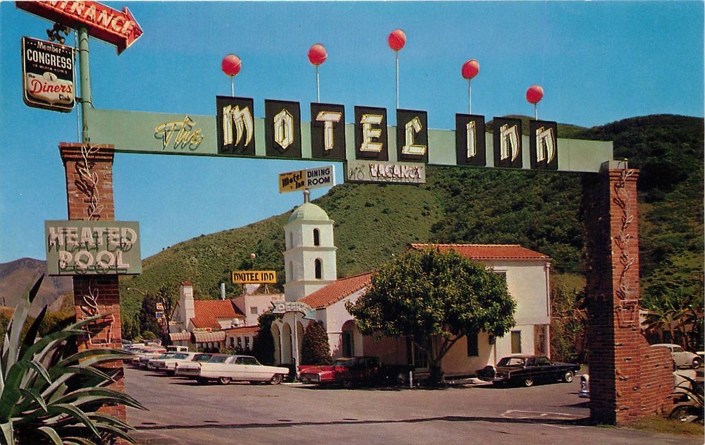 c1960s The Motel Inn, San Luis Obispo, CA Vintage Postcard
