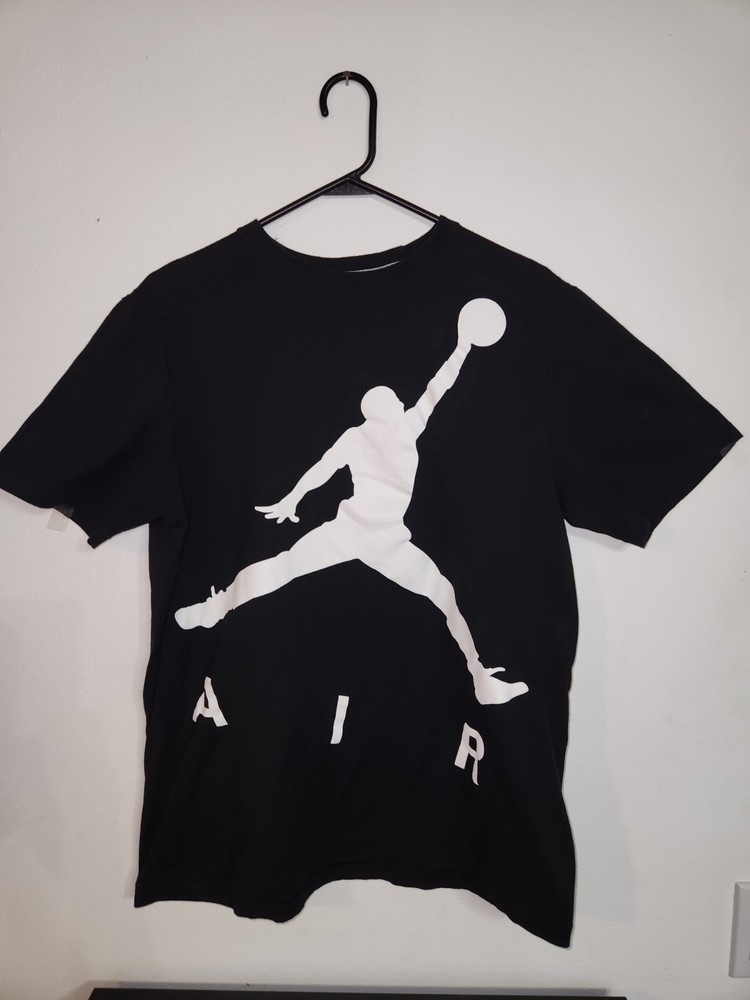 Nike Air Jordan Jumpman Graphic T-Shirt Mens Size L Black  Short Sleeve
