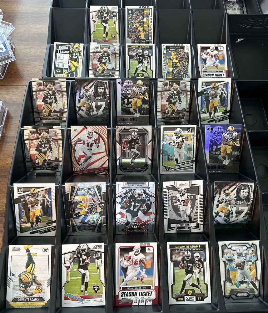 Davante Adams Huge 32 Card Lot Panini Prizm Select Illusions Optic Raiders Star