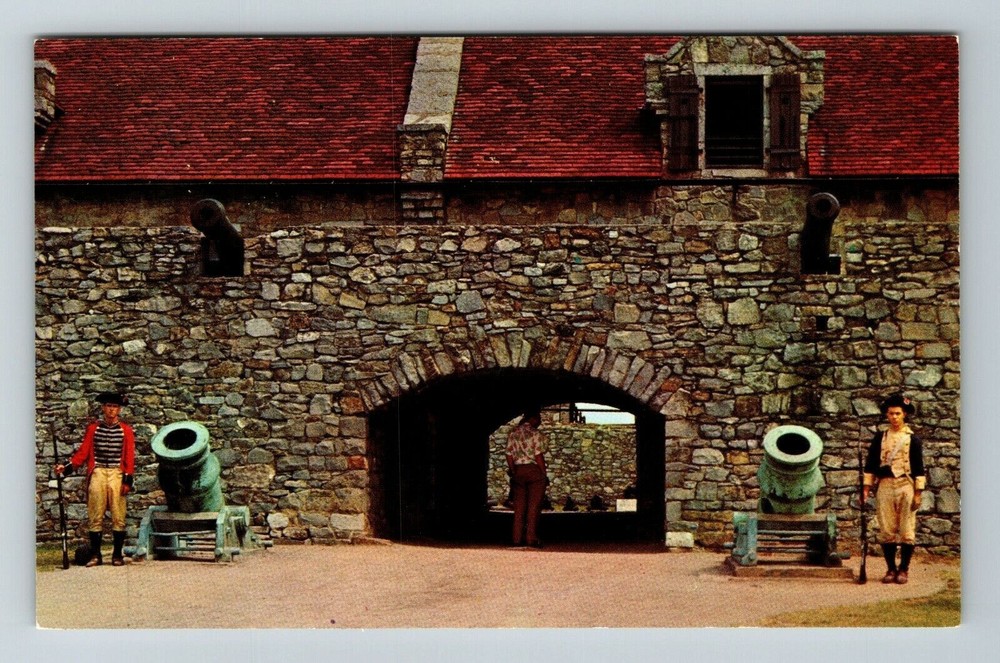 Fort Ticonderoga NY-New York, Entrance To Place D'Armes, Vintage Postcard