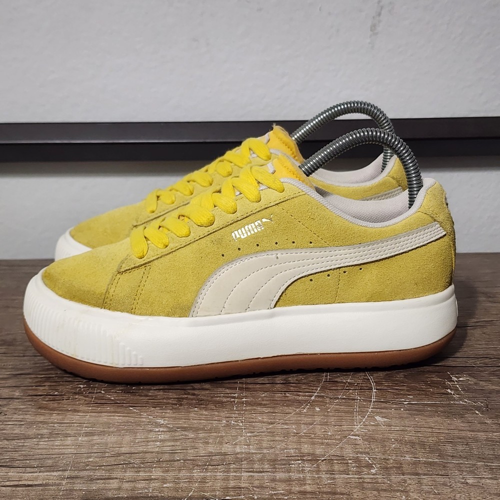 Puma Suede Mayu Up Women's Platform Shoes Sneakers Size 7 Yellow