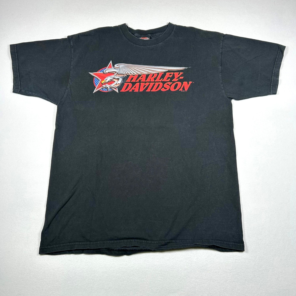 Harley-Davidson Naples Florida Alligator Graphic Black Mens T-Shirt XL