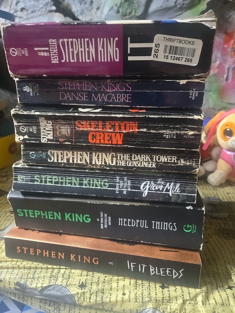Stephen King Paperback Lot 7pc Green Mile It Dark Tower Needful Things And More