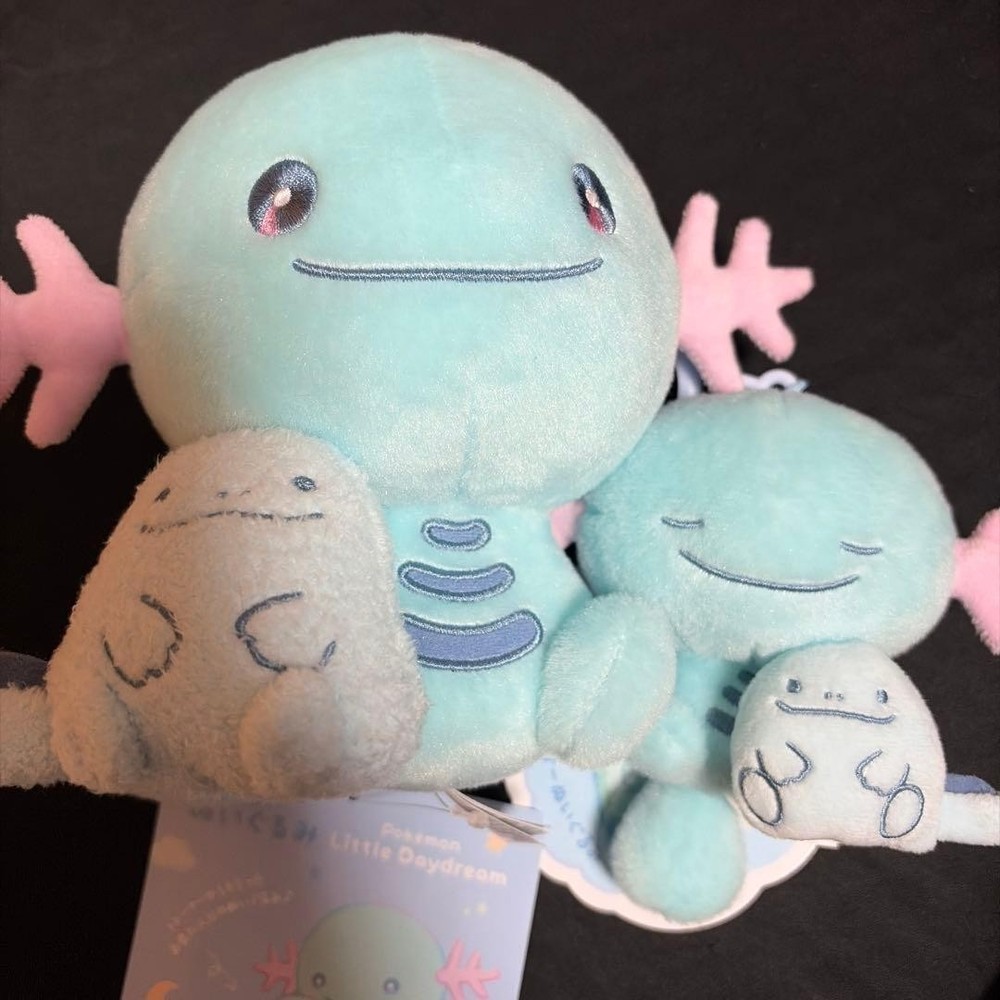 Pokemon Plush Wooper & Quagsire Set Little Daydream Pokemon Center Official