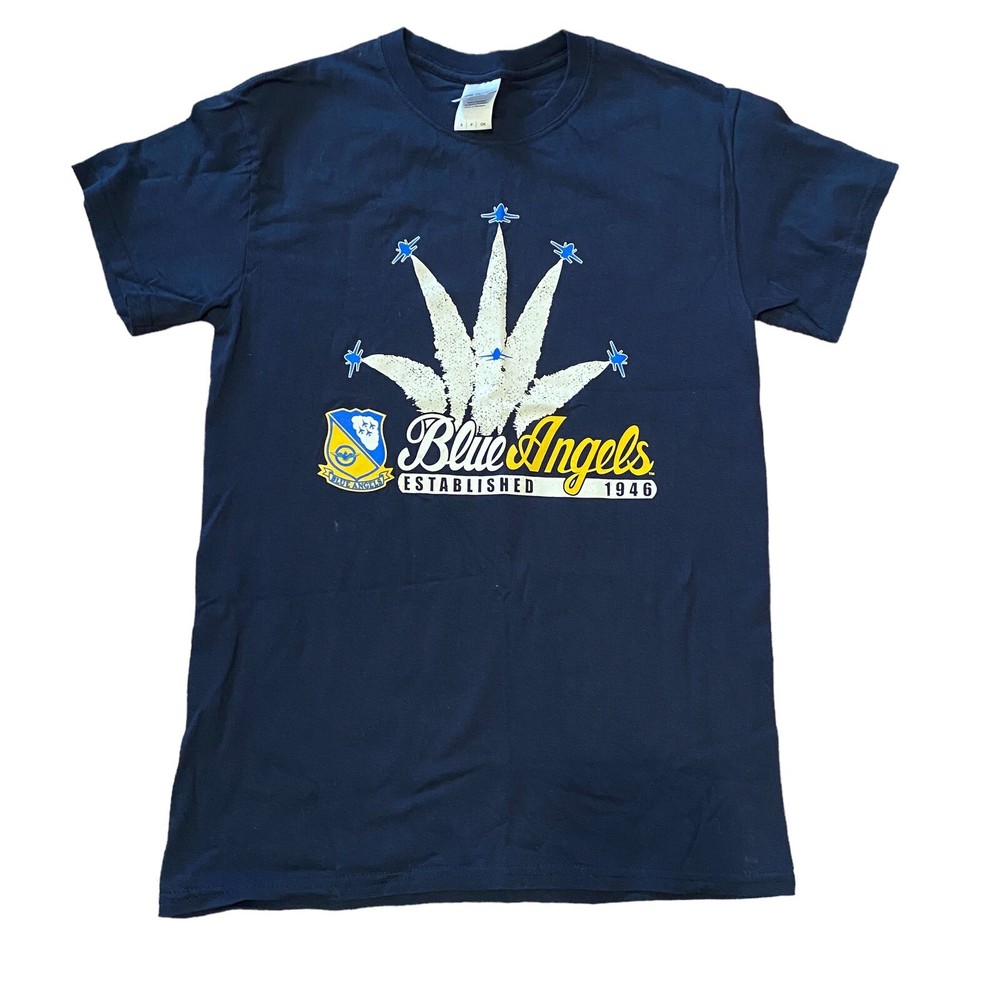 Blue Angels T Shirt Size Small Airplane Military Tee US Navy