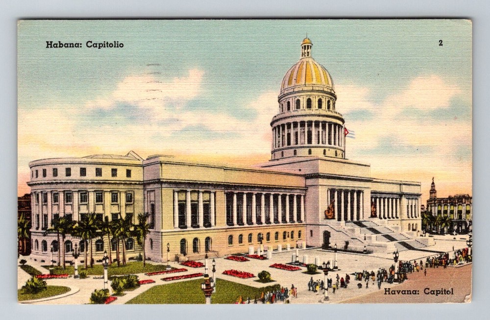 Cuba- Havana Capitol Building Standard Old Postal Card PC View Vintage Postcard