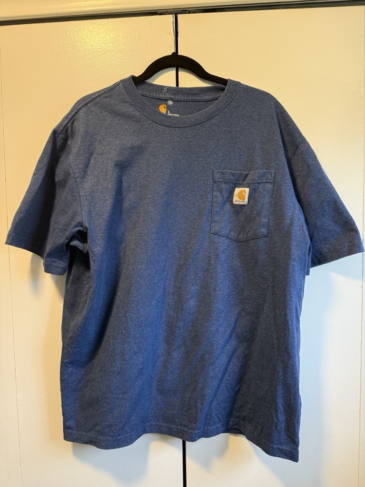 Carhartt Men'S K87-NVY Large Short Sleeve T-Shirt - Navy