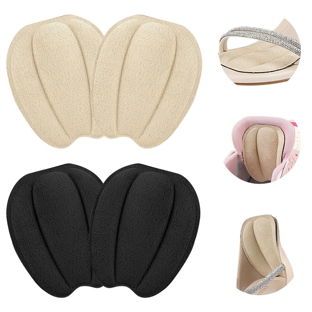 4pcs Shoe Tongue PadsNon Slip Tongue Cushion Insert for Loose ShoeHeel PadsFo...