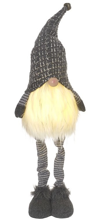 Large Choice of 2 Cute Christmas Freestanding LED Light Up Santa Gonk 66cmTall