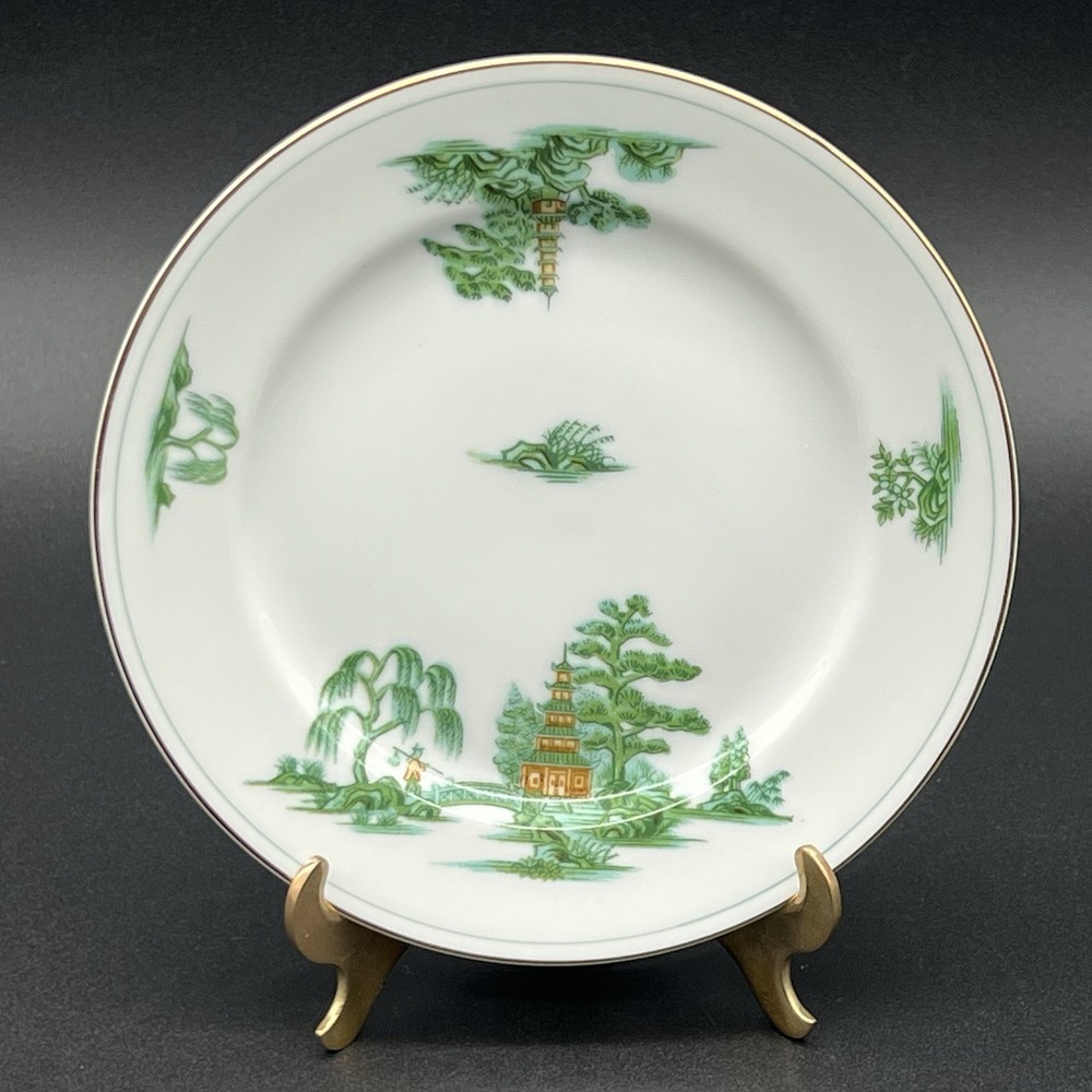 Vintage Narumi China Green Willow Bread And Butter Plate 6.5” Made In Japan