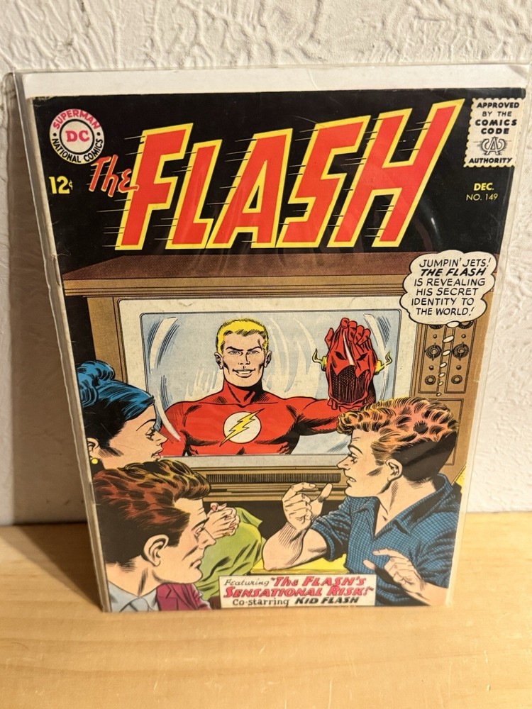 The Flash #149 Vol 1 (1964) *Kid Flash & Abra Kadabra Appearance*-image