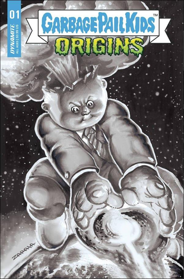 Garbage Pail Kids Origins #1G VF/NM 1:20 B&W Variant - Dynamite Comics - Combined Shipping