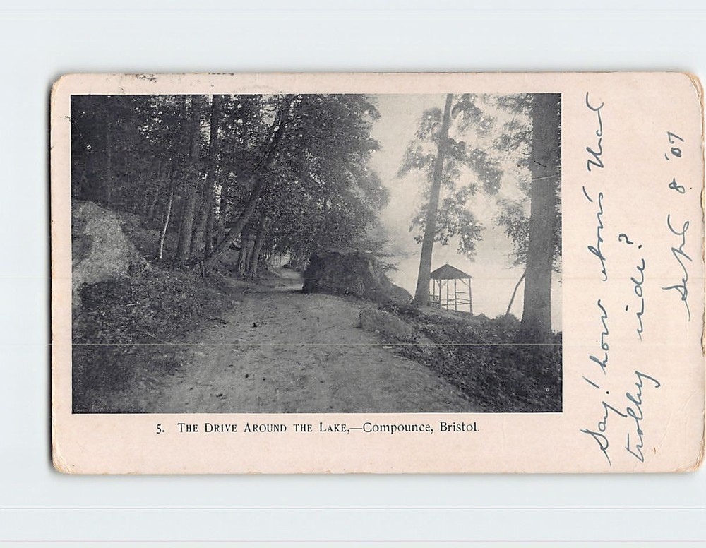 Postcard The Drive Around the Lake Compounce Bristol Connecticut USA