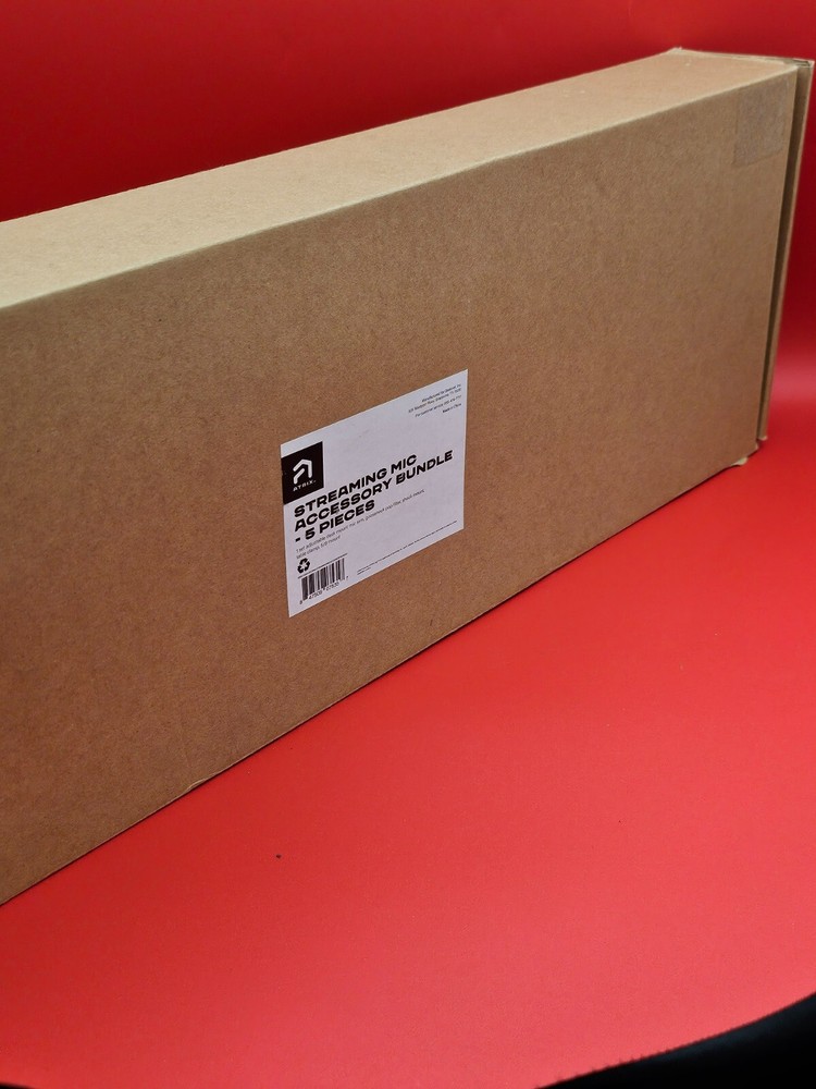 ATRIX STREAMING MIC ACCESSORY BUNDLE- 5 PIECES MICROPHONE BOOM ARM OPEN BOX