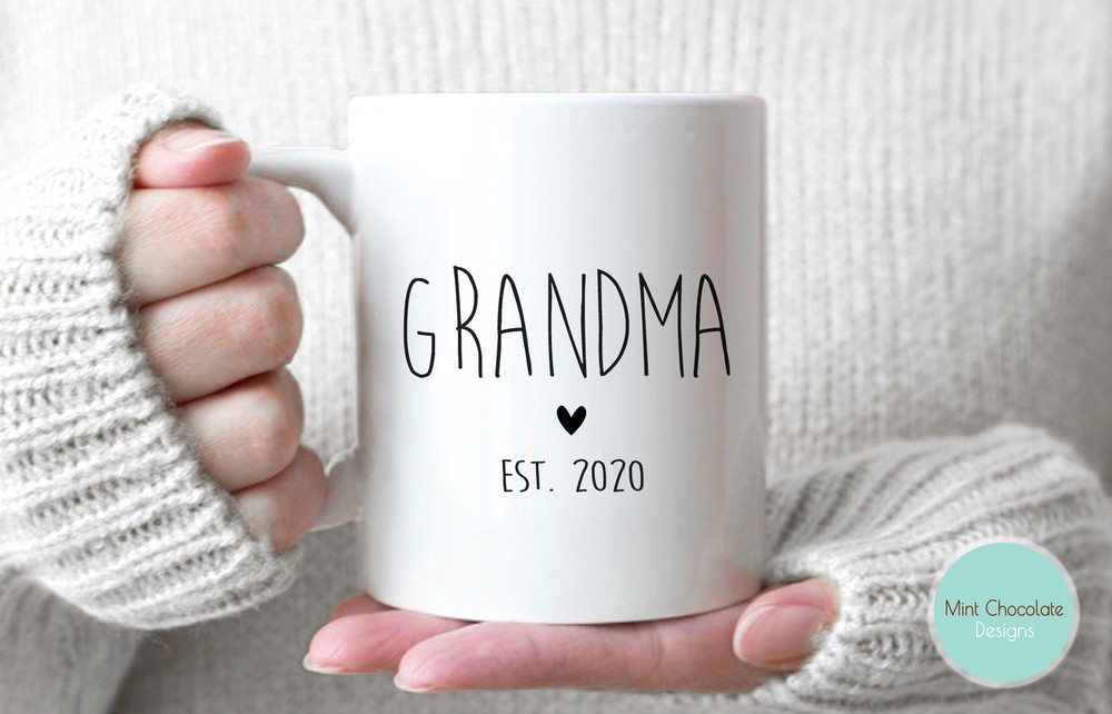 New Grandma Gift for Pregnancy Announcement Grandma Again Baby #8  