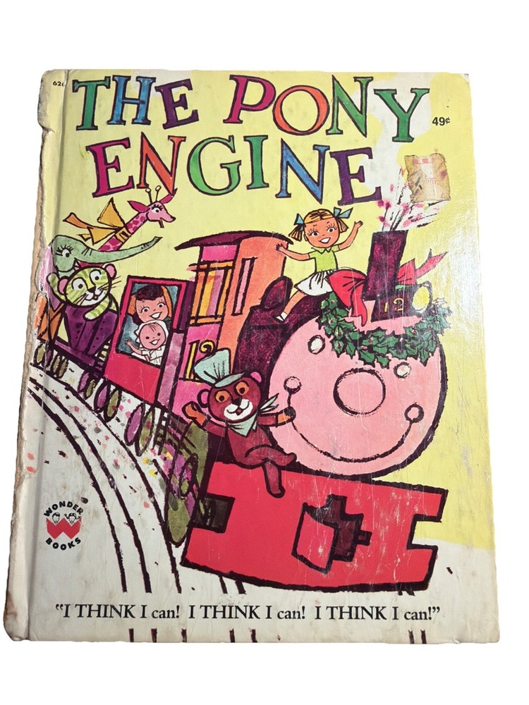 The Pony Engine  Grosset & Dunlap Kid Bedtime Stories Vintage Picture Poor Cond.
