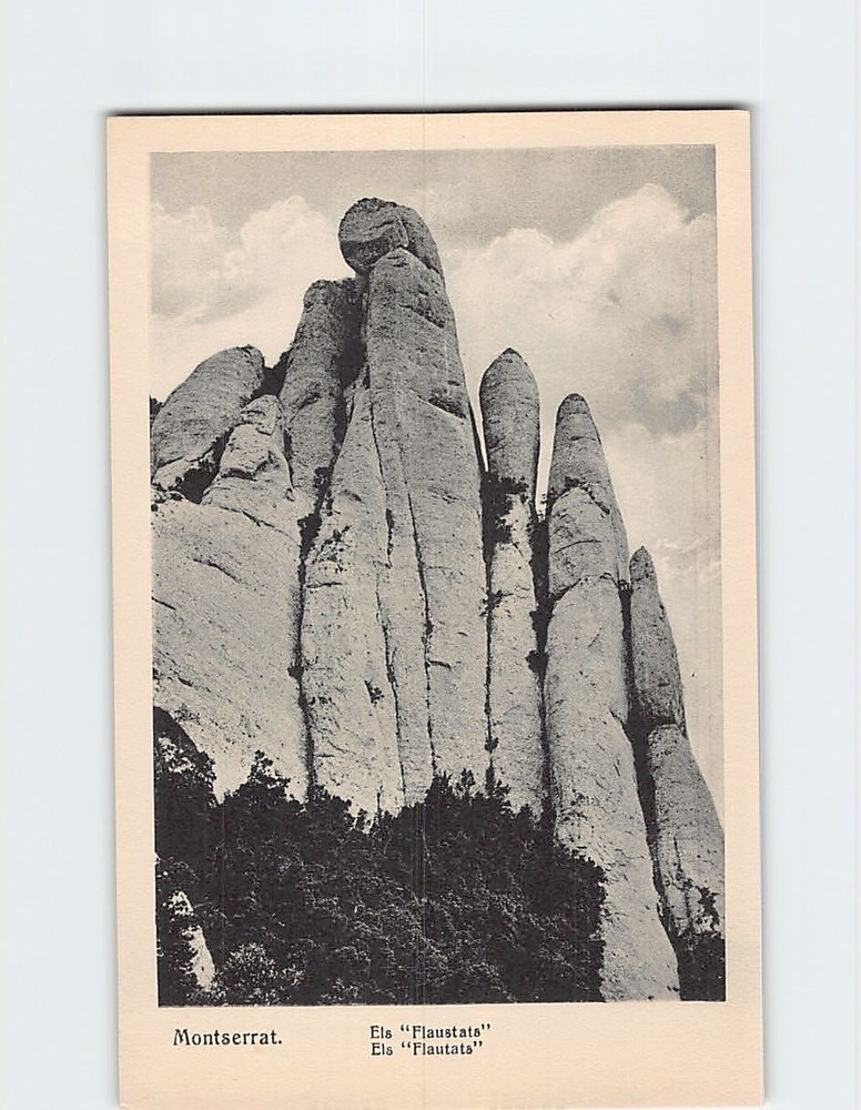 Postcard Els Flautats Montserrat Spain