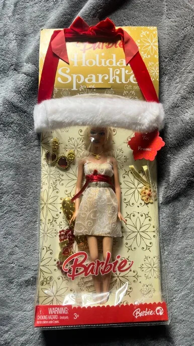 2008 Holiday Sparkle Barbie With Wearable Accessories #M3531 NIB