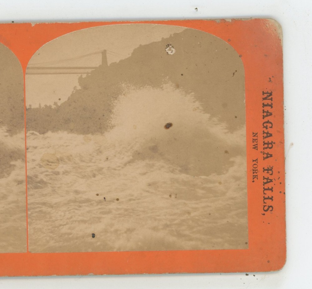 The Whirlpool Rapids Bridge Niagara Falls George Barker Stereoview