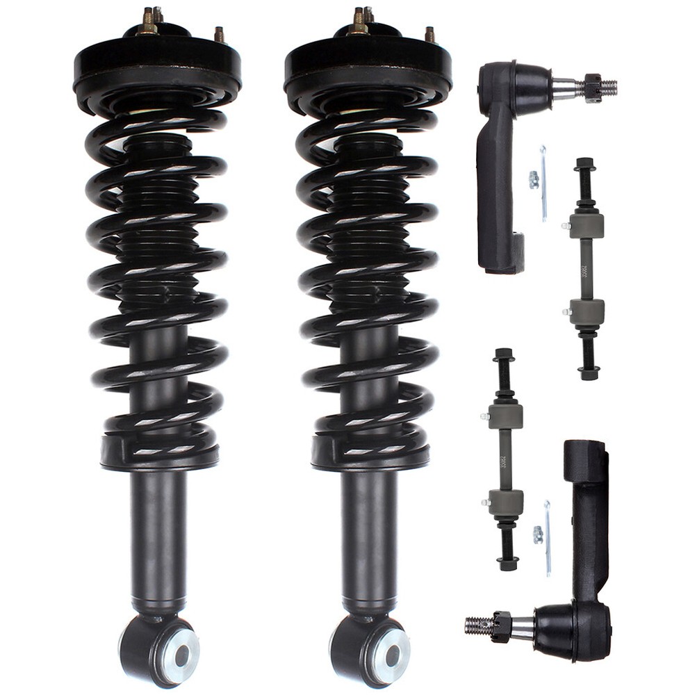 2009-2013 Ford F-150 2WD Front Strut Spring Sway Bar Tie Rod Assembly