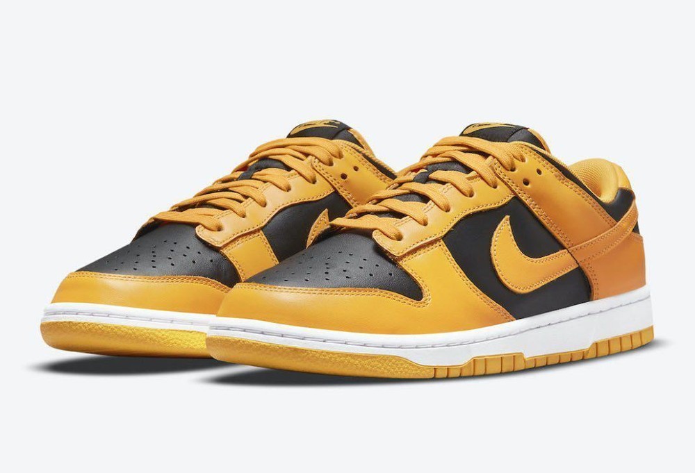 NIKE Men 9.0US With Box 21Aw  Dunk Low Iowa Chionship Goldenrod Sneakers Shoes