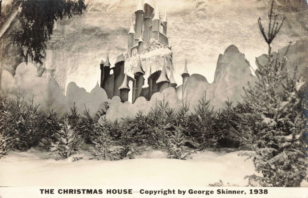 RPPC Los Angeles CA 1938 RPPC Georja SKINNER CHRISTMAS HOUSE CHANGED CHRISTMAS!