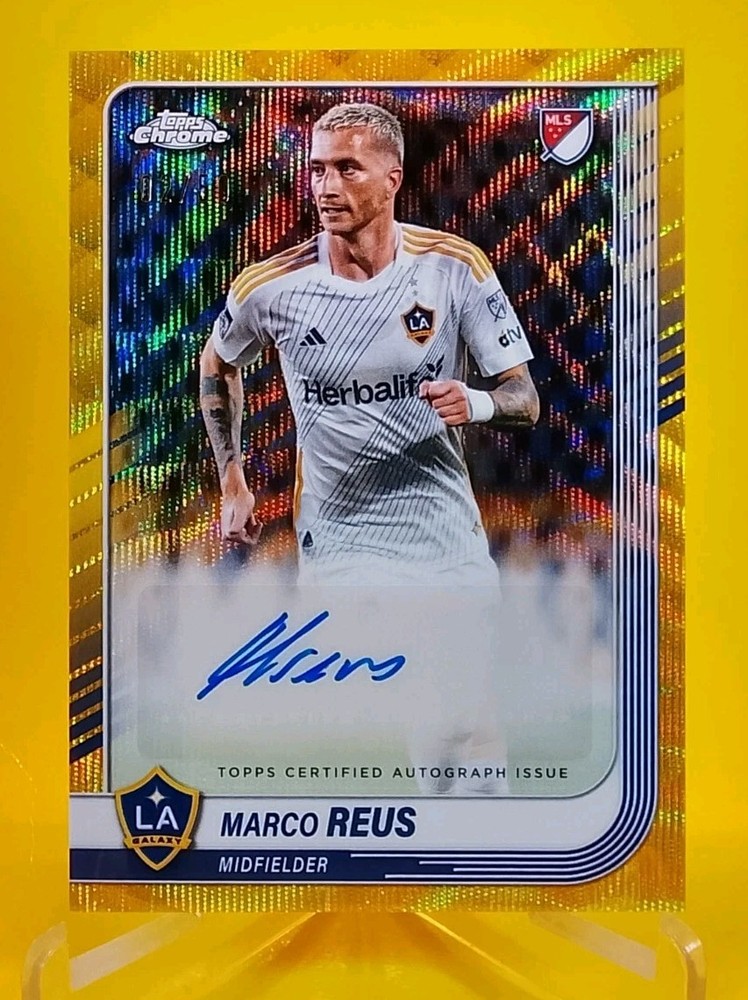 2025 Topps Chrome MLS Marco Reus Autograph GOLD Wave 2/50 LA Galaxy